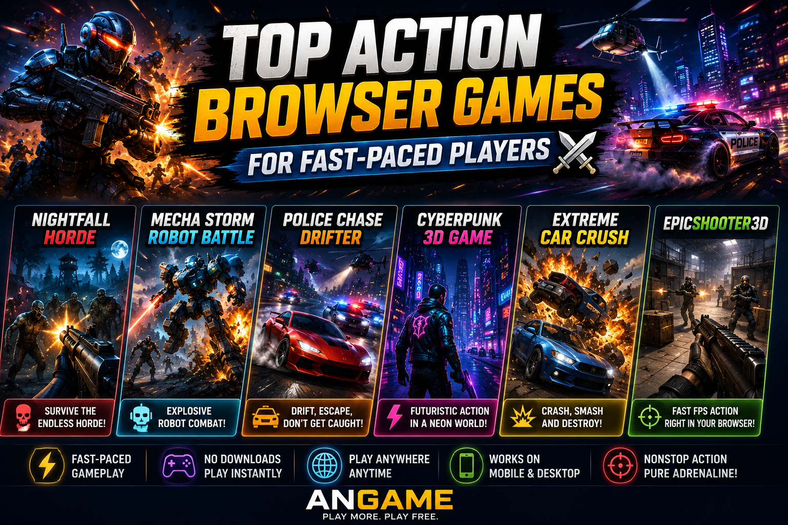 Top Action Browser Games for Fast-Paced Players ⚔️